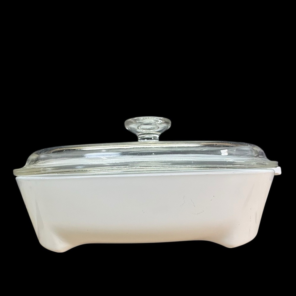 Corningware MW-9-B 8" Sq. Microwave Browning Dish w/ Pyrex #A-9-C Glass Lid